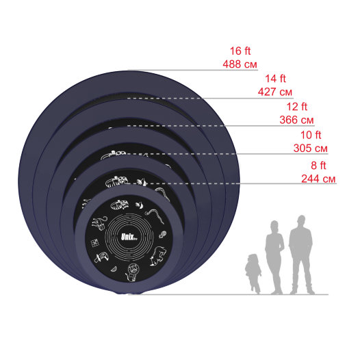 Батут пружинный с защитной сеткой UNIX line SUPREME GAME 14ft + Basketball Батут пружинный с защитной сеткой UNIX line SUPREME GAME 14ft + Basketball