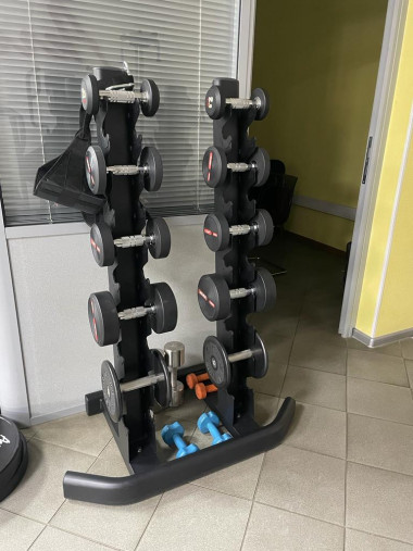 Стойка для хранения 10-ти пар хромированных гантелей Aerofit AFDR110 Стойка для хранения 10-ти пар хромированных гантелей Aerofit AFDR110