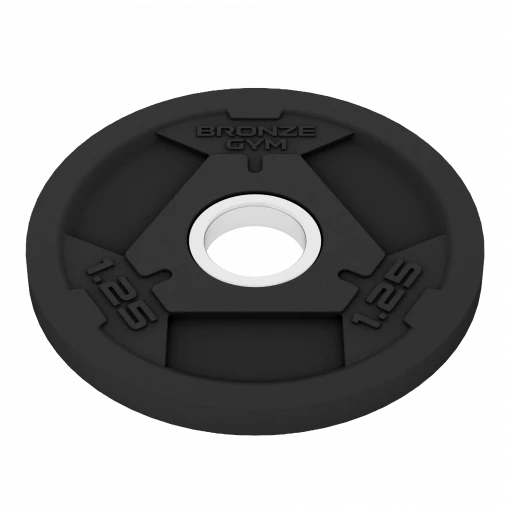 Диск олимпийский BRONZE GYM обрезиненный 1,25 кг с тремя хватами Диск олимпийский BRONZE GYM обрезиненный 1,25 кг с тремя хватами