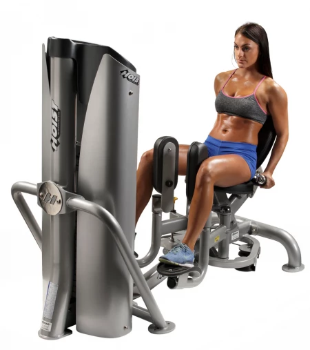 Приводящие, Отводящие ног HOIST HD-3800 грузоблочный тренажер со стеком 82 кг (цвет рамы: платиновый / подушки: черные)