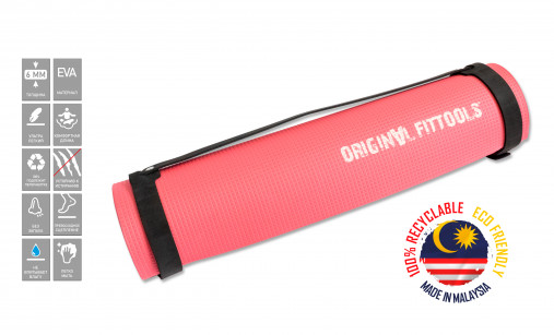 Мат для аэробики 6 мм розовый OFT FT-MPM6PK (KAMA) Мат для аэробики 6 мм розовый OFT FT-MPM6PK (KAMA)