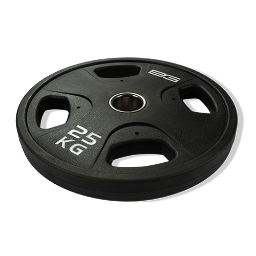 Диск олимпийский черный 25 кг BRONZE GYM полиуретан Диск олимпийский черный 25 кг BRONZE GYM полиуретан