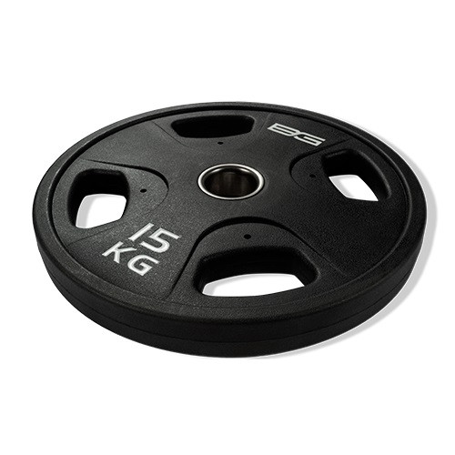 Диск олимпийский черный 15 кг BRONZE GYM полиуретан Диск олимпийский черный 15 кг BRONZE GYM полиуретан