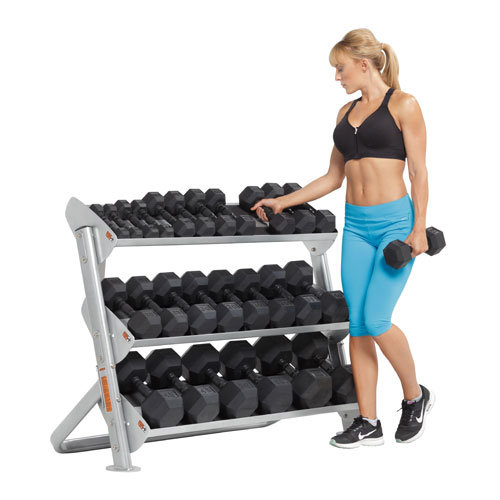 Горизонтальная подставка под гексагональные гантели HOIST HF-5461-48 (ширина: 140 см) Горизонтальная подставка под гексагональные гантели HOIST HF-5461-48 (ширина: 140 см)