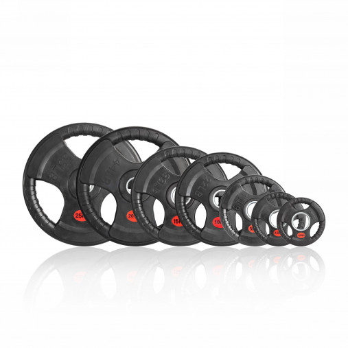 Диск олимпийский 51 мм. обрезиненный 15 кг. VictoryFit