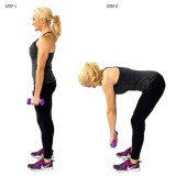 Гантель в виниловой оболочке 1 кг Original Fit.Tools ярко-пурпурная