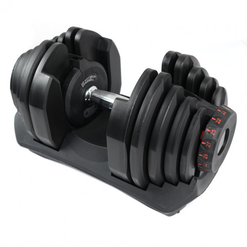 Пара гантелей с регулировкой веса Liveup LS2315 (5-40 кг) на подставке Пара гантелей с регулировкой веса Liveup LS2315 (5-40 кг) на подставке