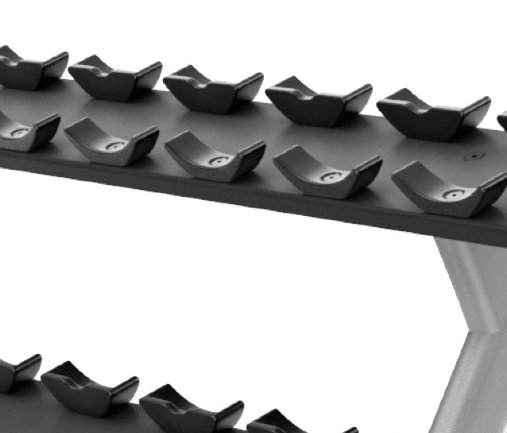 Подставка под гантели на 10 пар в 2 ряда PRECOR Discovery Line DBR 812 Подставка под гантели на 10 пар в 2 ряда PRECOR Discovery Line DBR 812