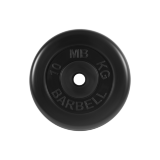 Блин "Стандарт" обрезиненный черный MB 10 кг ф26 мм Блин "Стандарт" обрезиненный черный MB 10 кг ф26 мм