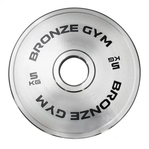 Диск олимпийский BRONZE GYM стальной 5 кг хромированный 51мм