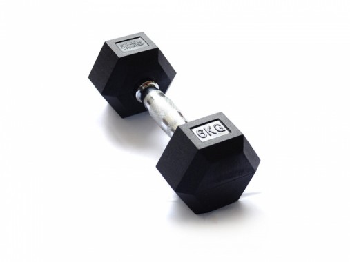 Гантель 6 кг гексагональная ZSO обрезиненная Гантель 6 кг гексагональная ZSO обрезиненная