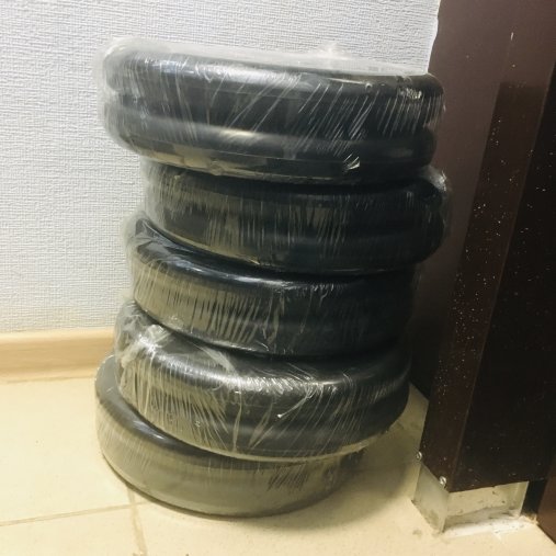 Блин "Стандарт" обрезиненный черный MB 10 кг ф50 мм