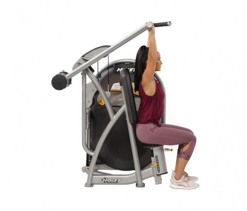 Жим от плеч HOIST CL-3501 (рама: матовый черный, обивка: красный)