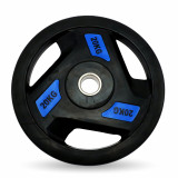 Диск обрезиненный c хватом UNIX Fit PRO 20 кг, 51 мм, олимпийский, синий Диск обрезиненный c хватом UNIX Fit PRO 20 кг, 51 мм, олимпийский, синий