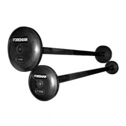 Штанга фиксированная обрезиненная FOREMAN FP/FB-RUB-EPR/50KG