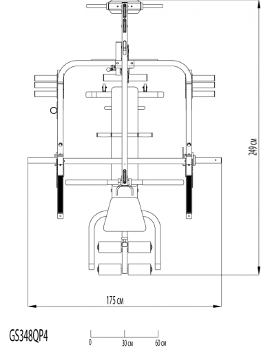 Машина Смита Body-Solid GS348B (угол наклона 7°, нагрузка до 450кг) Машина Смита Body-Solid GS348B (угол наклона 7°, нагрузка до 450кг)
