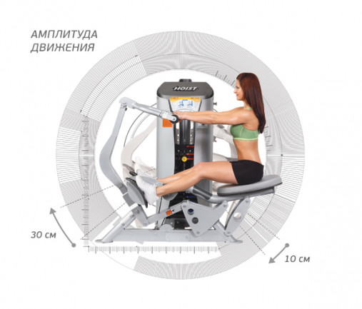 Гребная тяга сидя Hoist ROC-IT RS-1203 черный (2025)