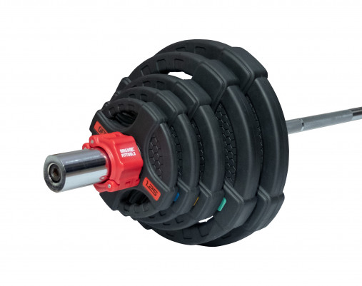 Штанга олимпийская наборная 90 кг OFT (диски 50 мм с двумя хватами (2hgp), гриф олимп. хром. 220 см) Штанга олимпийская наборная 90 кг OFT (диски 50 мм с двумя хватами (2hgp), гриф олимп. хром. 220 см)