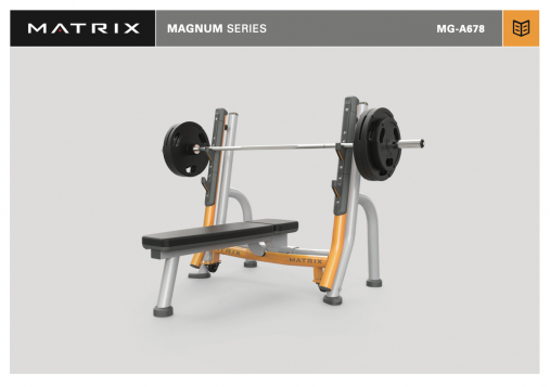 Скамья для жима горизонтальная Matrix Magnum A678 Black Matte Скамья для жима горизонтальная Matrix Magnum A678 Black Matte