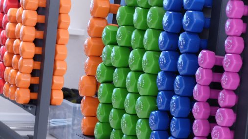 Гантель в виниловой оболочке 2 кг Original Fit.Tools синяя