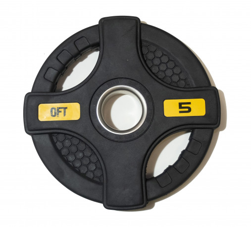 Штанга олимпийская наборная 88 кг OFT (диски 50 мм с двумя хватами, черный гриф 220 см) Штанга олимпийская наборная 88 кг OFT (диски 50 мм с двумя хватами, черный гриф 220 см)