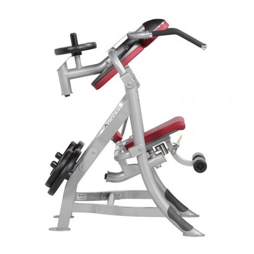 Пресс нагружаемый дисками HOIST ROC-IT RPL-5601 ABDOMINALS (цвет рамы: серебряный, обивка: черная)