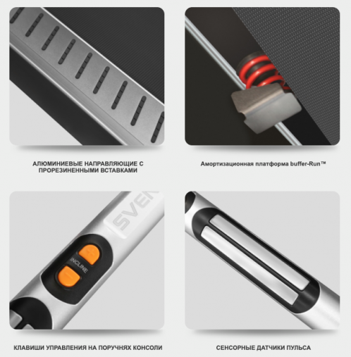 Беговая дорожка коммерческая SVENSSON INDUSTRIAL ARMORTECH TFT (GRAPHITE BLUE) темно-серая Беговая дорожка коммерческая SVENSSON INDUSTRIAL ARMORTECH TFT (GRAPHITE BLUE) темно-серая