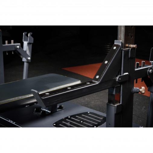 Скамья-стойка домкратная для жима лежа со страховочными упорами DHZ Olimpic Bench A3146